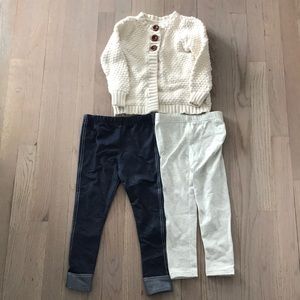 Girls sweater and leggings